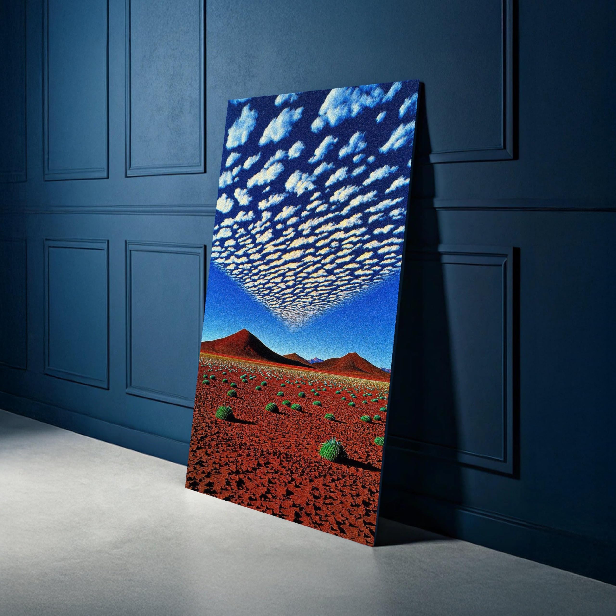 Toile paysage désertique œuvre murale unique grand format - 8