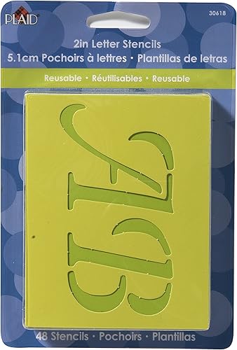 FolkArt Plantilla de papel troquelada, tamaño carta de 2 pulgadas, paquete económico