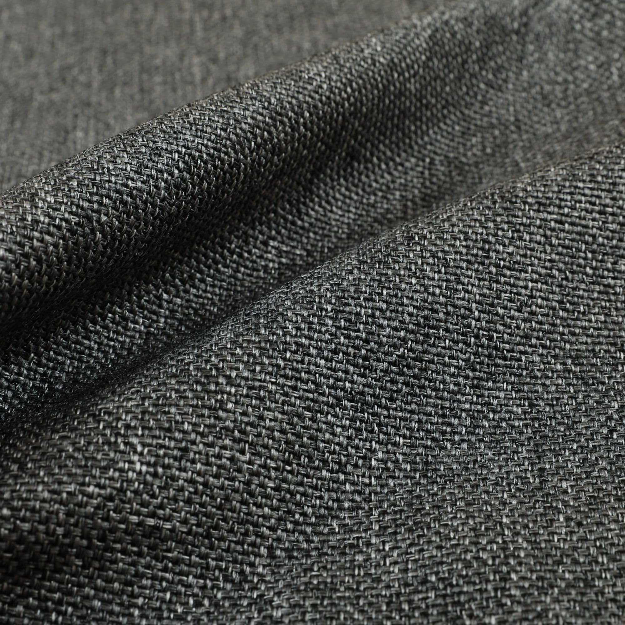 Redbrick Mill Fabrics Flame Retardant Modern Quality Textured Plain Basket Weave Grey Upholstery Furniture Fabric (Per Metre)