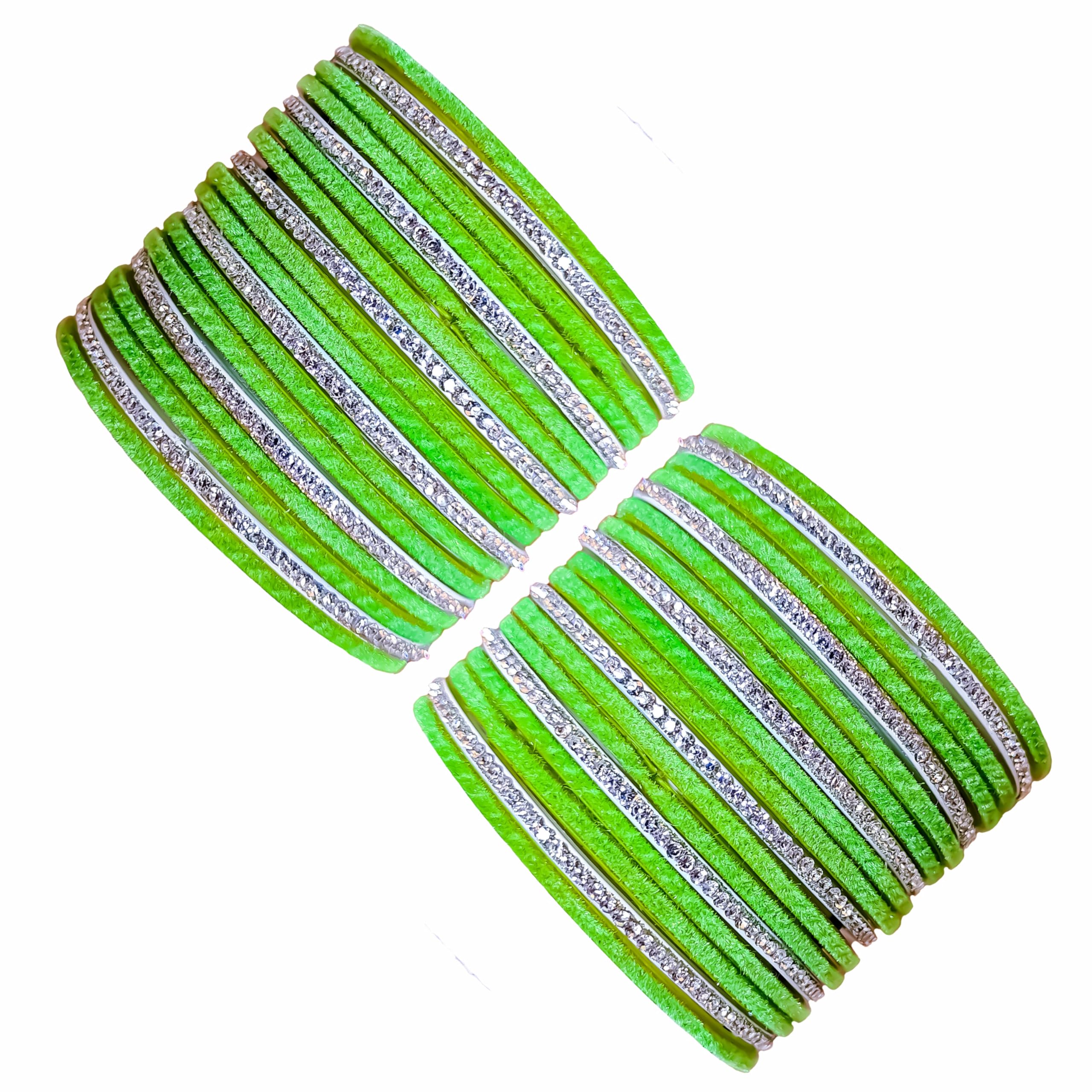 See full amazon price history chart for AYUSHI AND CO. Velvet Jerkin Bangle Set, 36 Bangles (24 Color & 12 Silver Stone), No Metal, for Wedding, Engagement, Anniversary, and Special Occasions - Lime 2.8 AYUSHI AND CO. Velvet Jerkin Bangle Set, 36 Bangles (24 Color & 12 Silver Stone), No Metal, for Wedding, Engagement, Anniversary, and Special Occasions - Lime 2.8 (B0DGV4ZZ97) Amazon Price History, Amazon Price Tracker