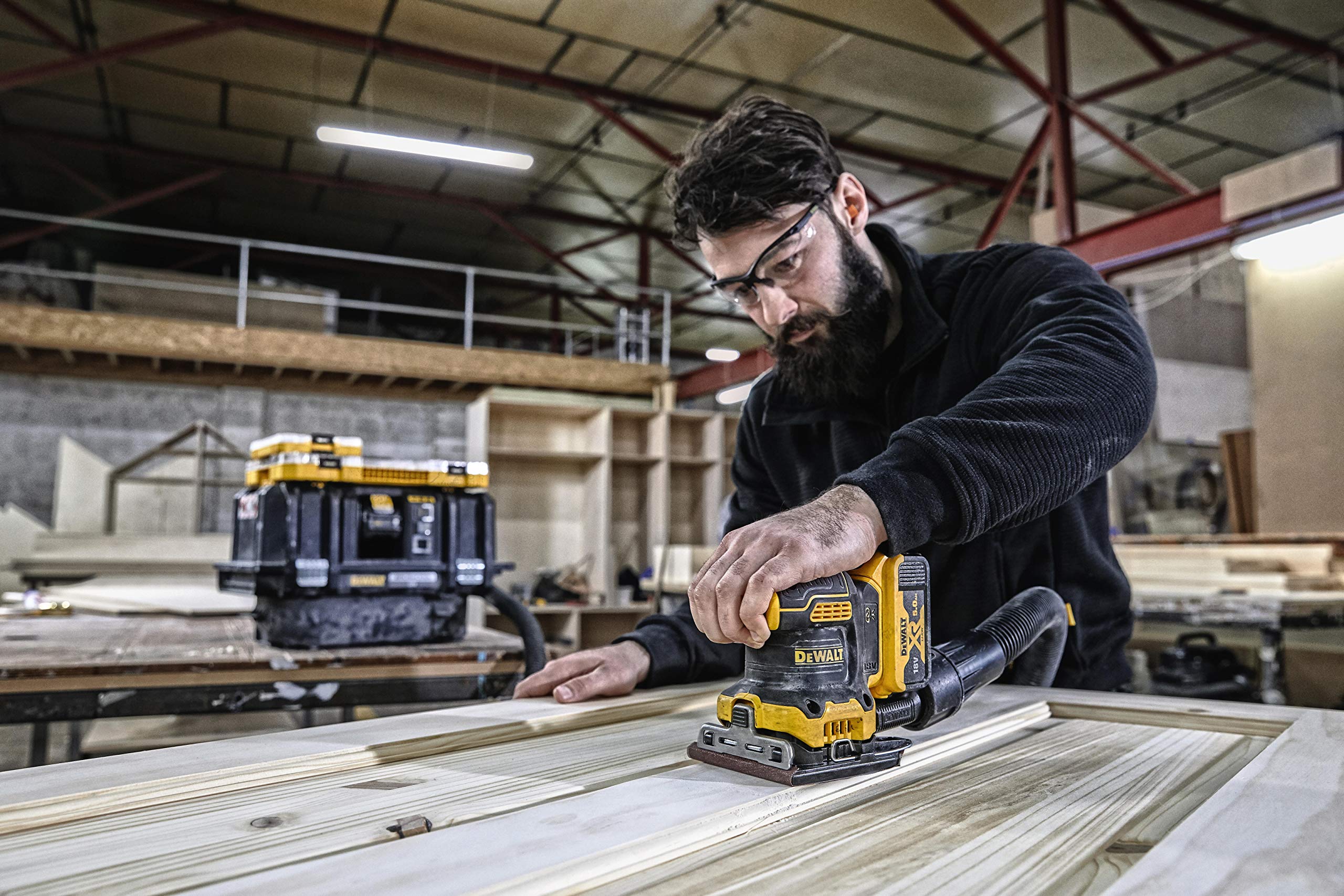 Image secondaire de Ponceuse DeWalt XR 18V Brushless 1/4 de Feuille avec Coffret TSTAK