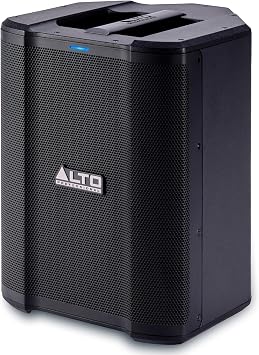 ALTO Busker 200W Portable PA Speaker System with Rechargeable Battery, Bluetooth, 3-Channel Mixer, Alesis FX, App Control, USB Charging