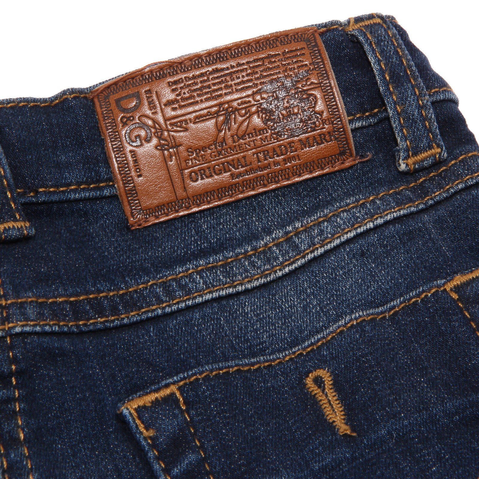 7535W Pantalone Bimba D&G Junior Girl Jeans Blue Trouser [5 Years]