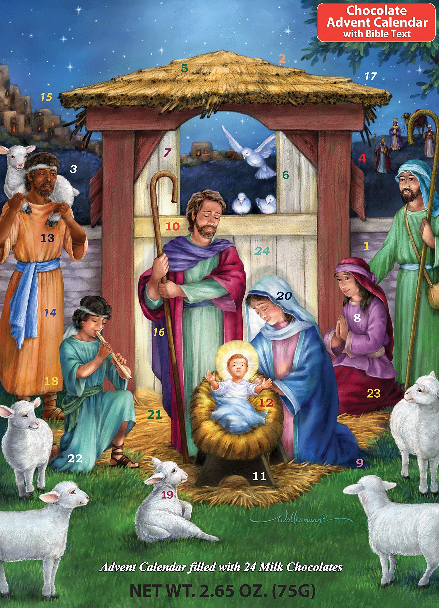 VCO Calendario de Adviento de Chocolate - Santa Manger (10 x 13.75)