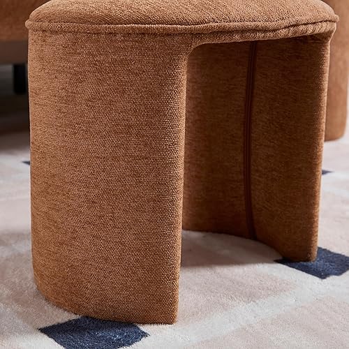 Miniatura 13 de Wahson White Modern Boucle - Juego de 1 banco rectangular de sherpa, otomana tapizada, reposapiés de interior para dormitorio, pasillo, extremo de