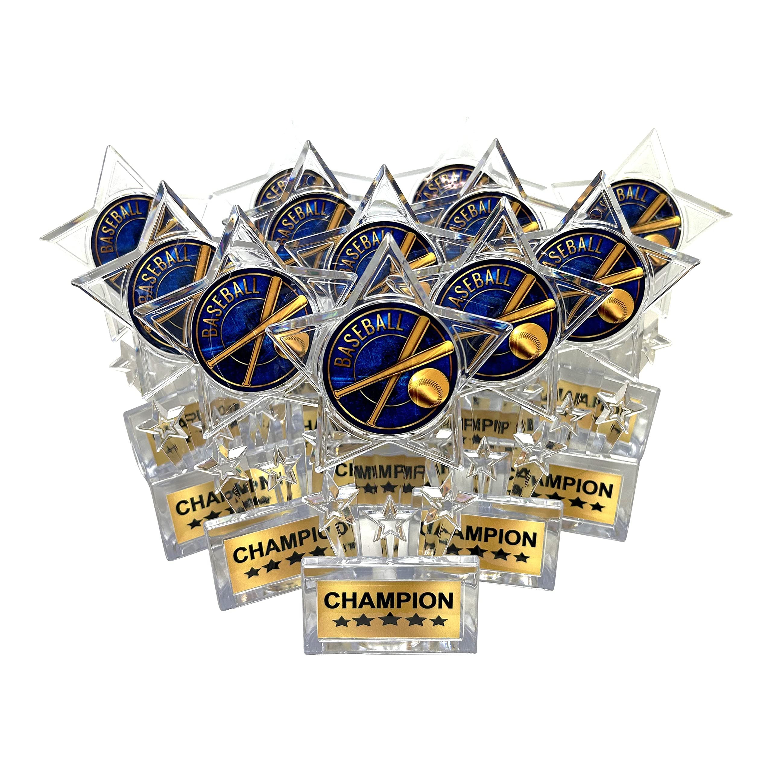 Express Medals - Trofeo de estrás de 6,5 pulgadas (acrílico, 12 unidades)