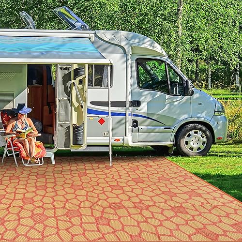 Miniatura 7 de Boulder Bee Alfombras de exterior Alfombra de paja de plástico Alfombras impermeables para acampar al aire libre Alfombra de picnic de secado