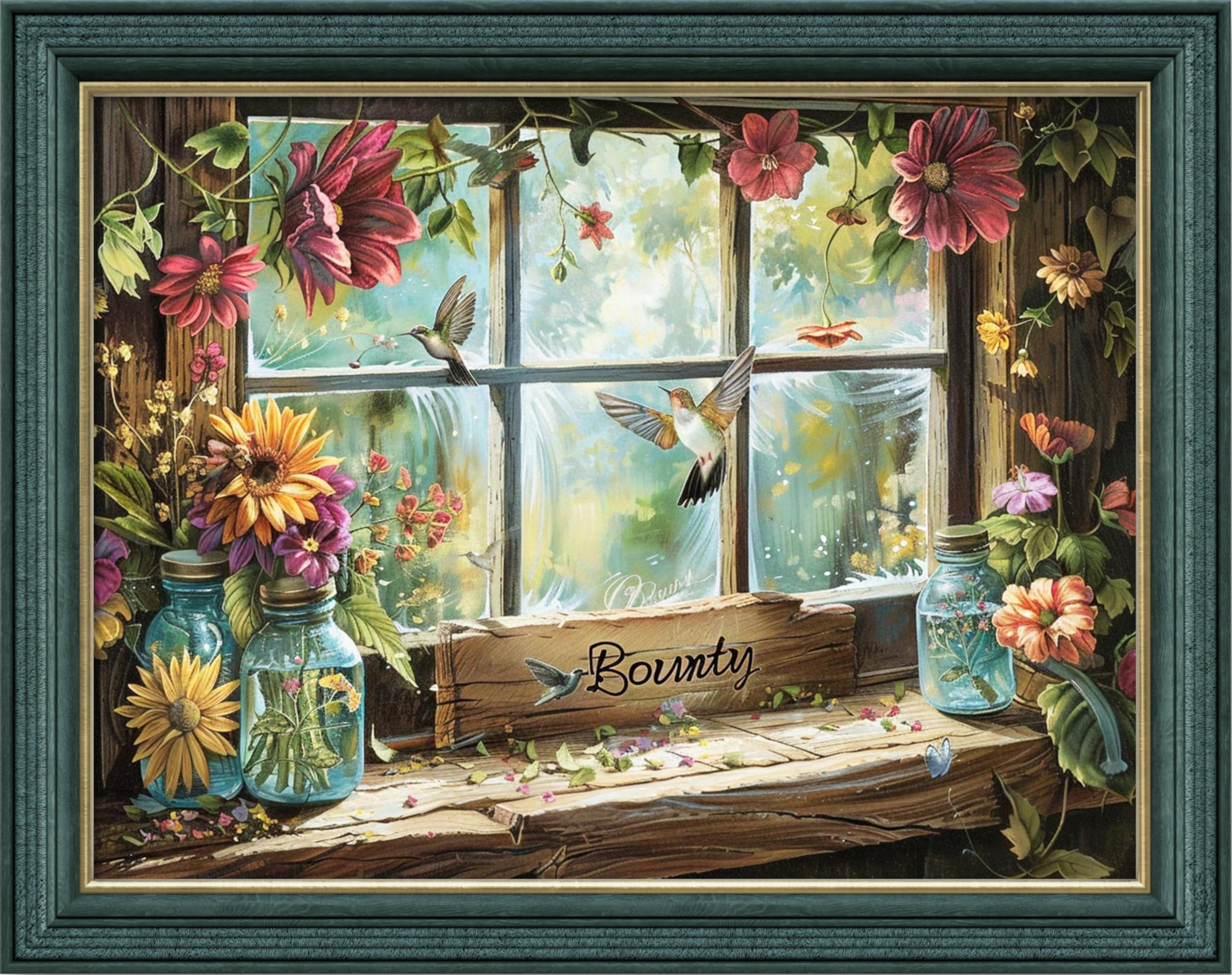 Leczany Cross Stitch Patterns Stamped Kit for Beginners | Embroidery Supplies DIY Craft Kit Needlepoint for Adults Starter | 11CT, 3 Strands | Beautiful Scenery by the Window 20.9x15.8 inches