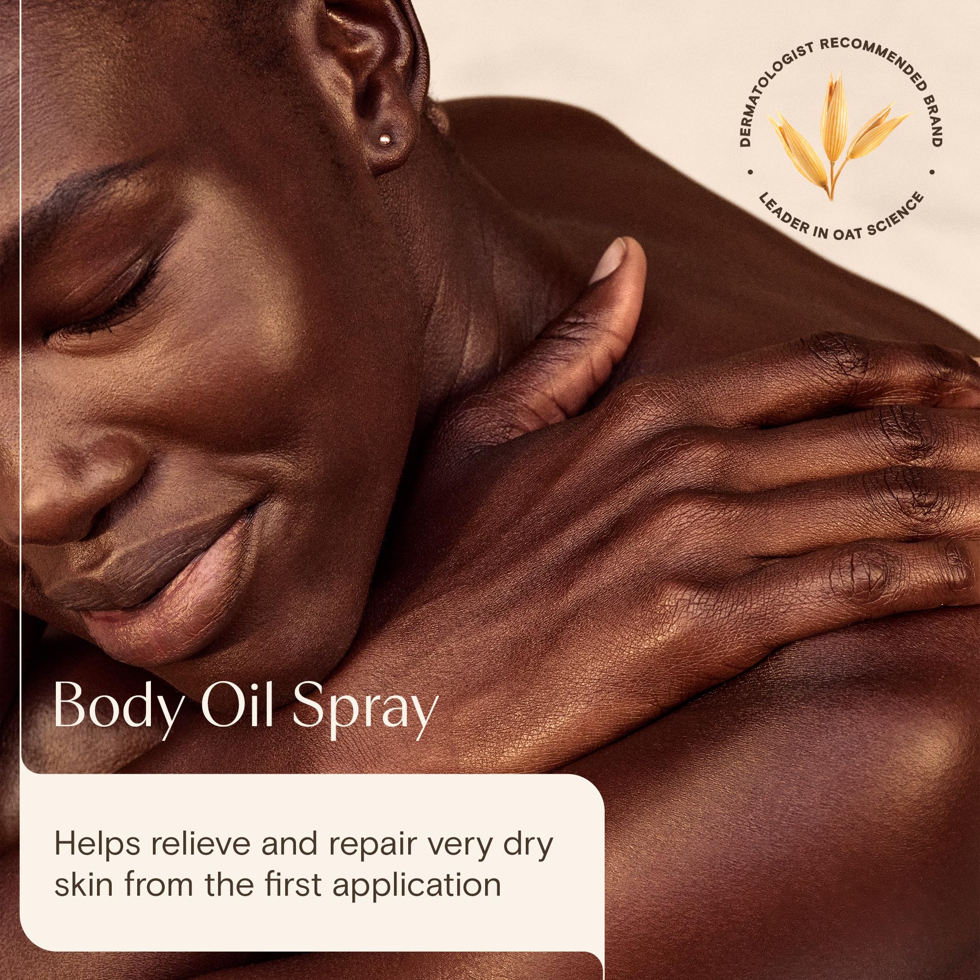 Aveeno Skin Relief Body Oil Spray, With Oat Oil & Jojoba Oil, Suitable For Sensitive Skin, Instantly Nourishes Very Dry, Sensitive Skin, Suitable for a Massage, 200ml - 3