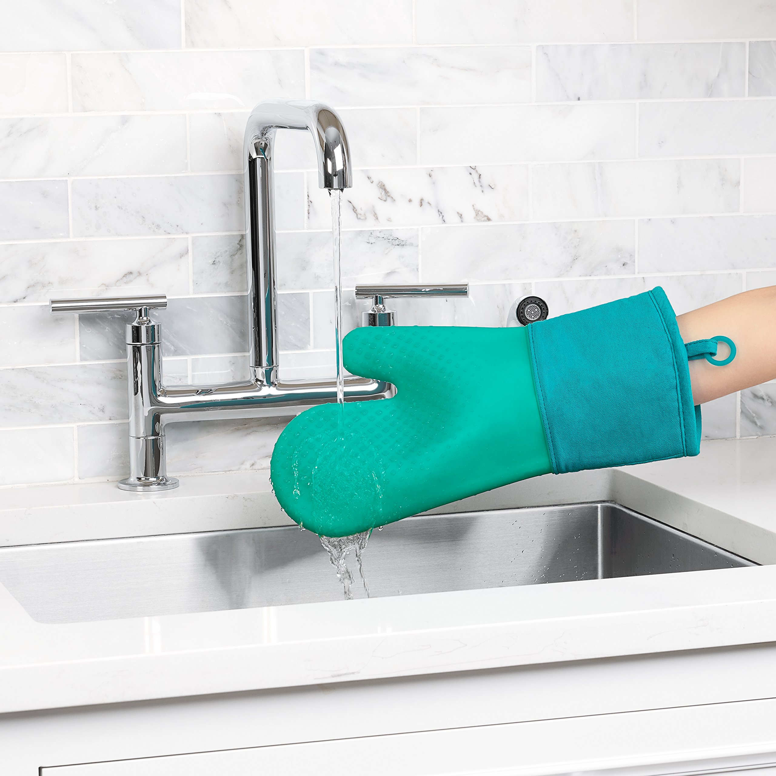OXO Good Grips Silikon-Ofenhandschuh, Blaugrün
