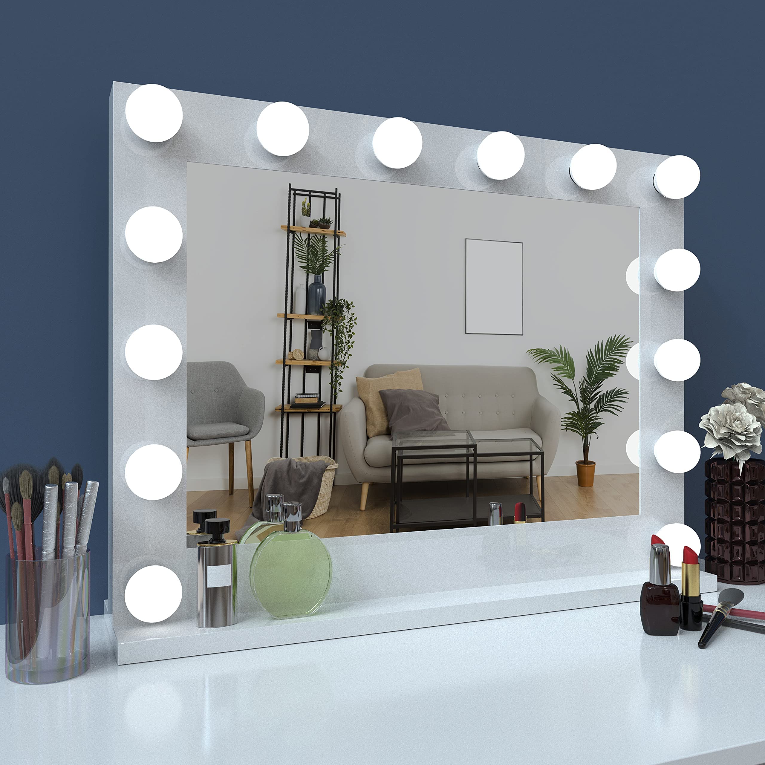 Jack Stonehouse Marilyn Hollywood Vanity Mirror With Led Lights Bulbs Makeup Beauty from B&Q