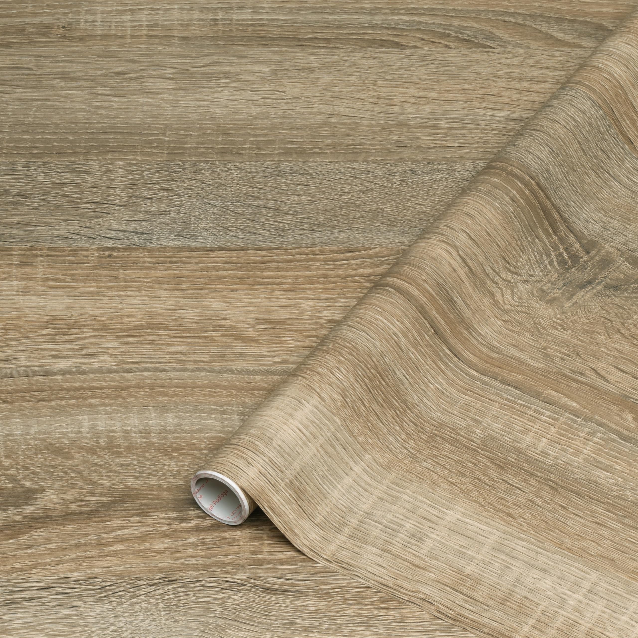 d-c-fix vinyl wrap Light sonoma oak wood effect 67,5 cm x 2 m - sticky back plastic roll for furniture, kitchen & cupboards - contact paper sticker self adhesive film