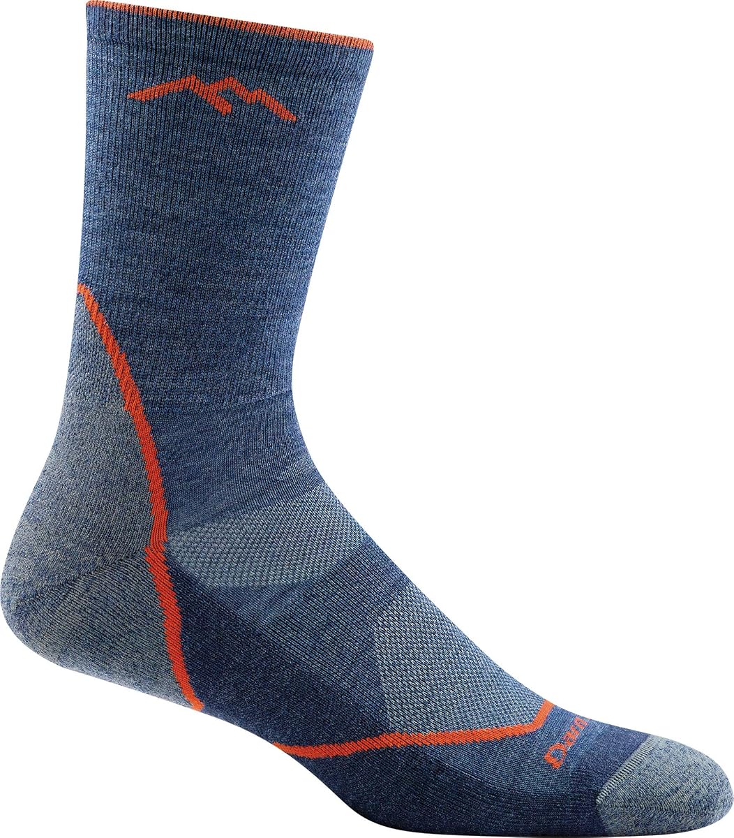 Calcetines de senderismo ligeros para hombre Darn Tough Light Hiker Micro Crew Lightweight (Style 1972)