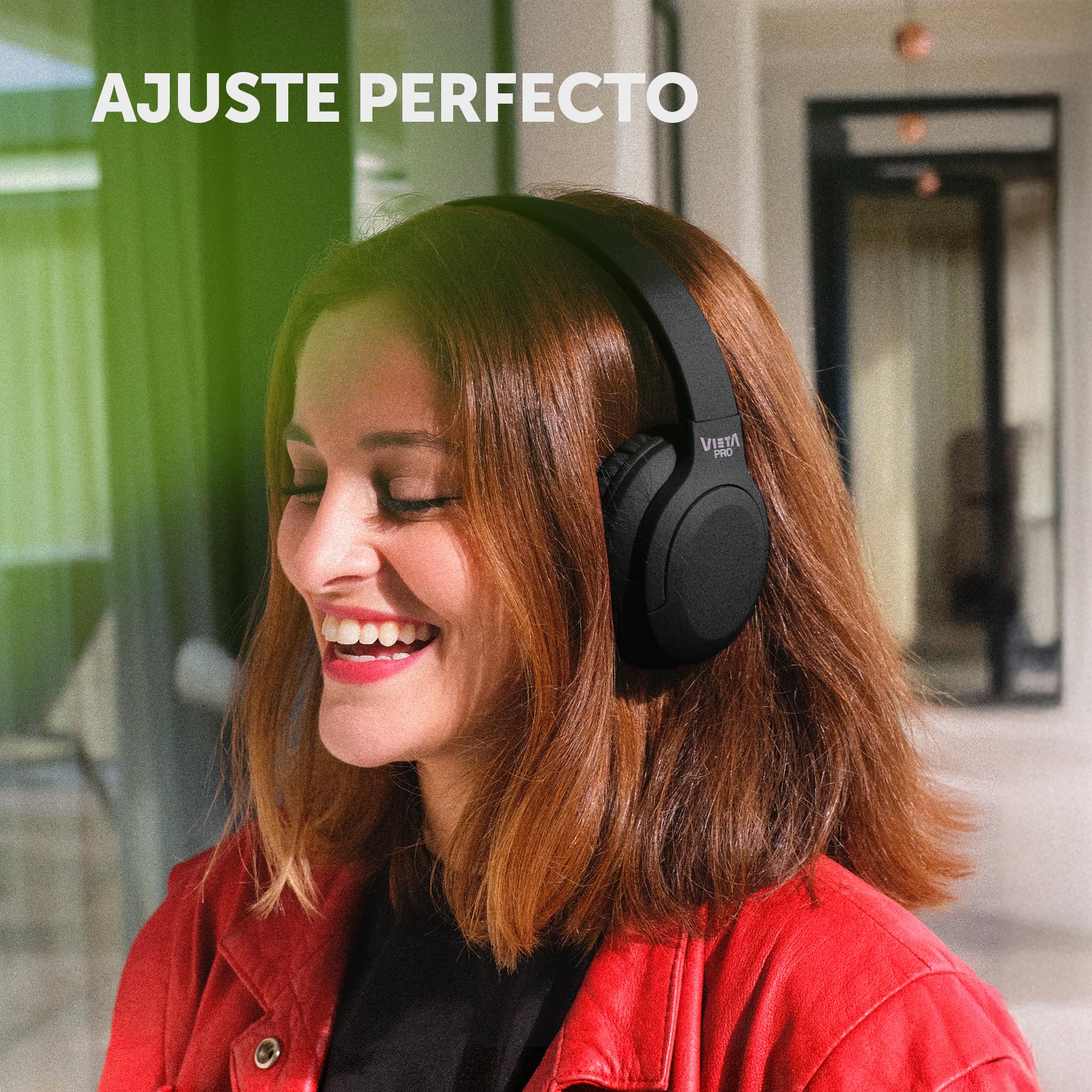 Vieta Pro - Cascos inalambricos Bluetooth Diadema con Dual Pairing. Sonido Estéreo y 50 Horas de Reproducción, Modo Gaming con micrófono para PC/Teléfono, USB Tipo C y Plegables. Auriculares Stream