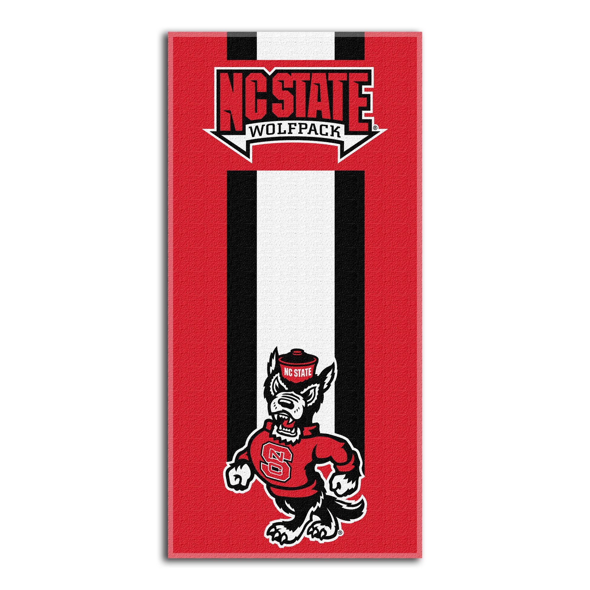 Northwest The Company NCAA North Carolina State Wolfpack Beach Towel, 30" x 60", Zone Read
