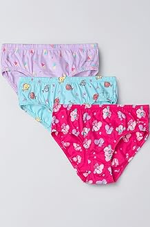 SG01 Girl's Super Combed Cotton Panty with Ultrasoft Waistband (Pack of 3)