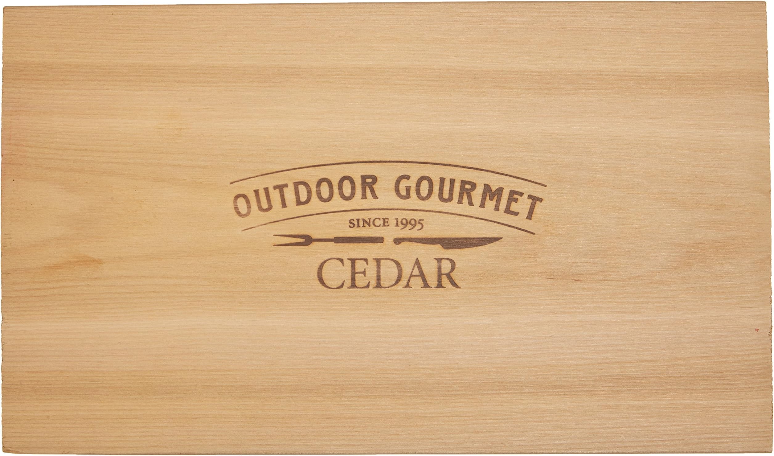 Outdoor Gourmet Cedar Grilling Planks, 7 by 12-Inch