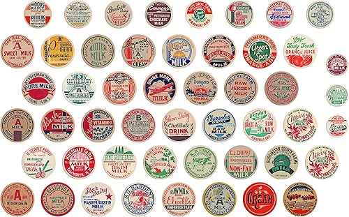 Tim Holtz Idea-ology Milk Caps - Paquete de 50