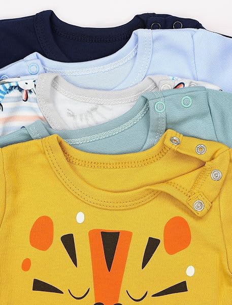 TupTam Baby Jungen Langarmshirt 5er Set - 4