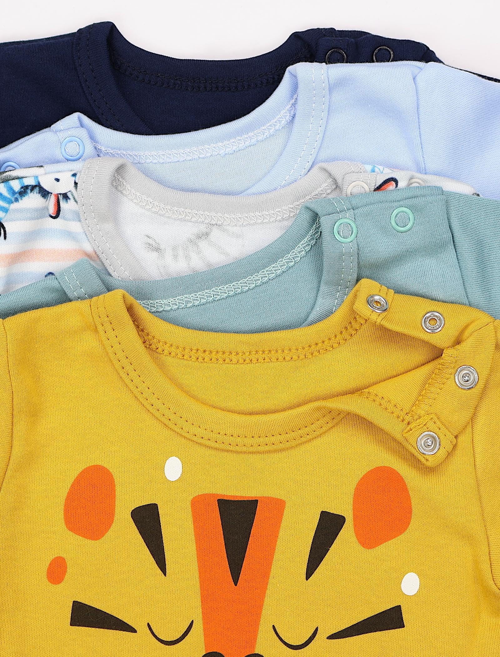 TupTam Camiseta de Manga Larga para bebé niño Set de 5