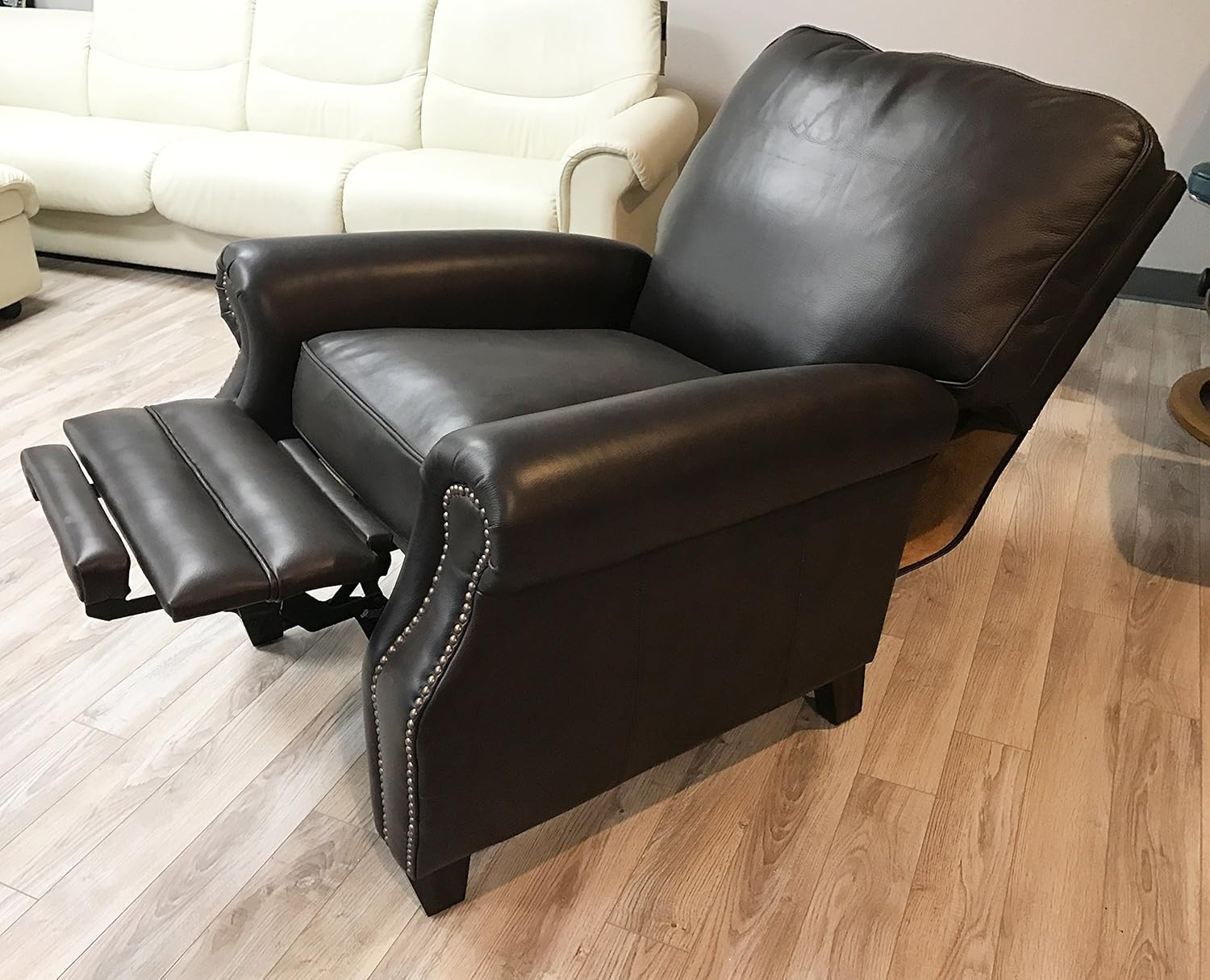 BarcaLounger Briarwood 7-4490 Recliner Chair - Aston-Chocolate 5442-86 All Leather