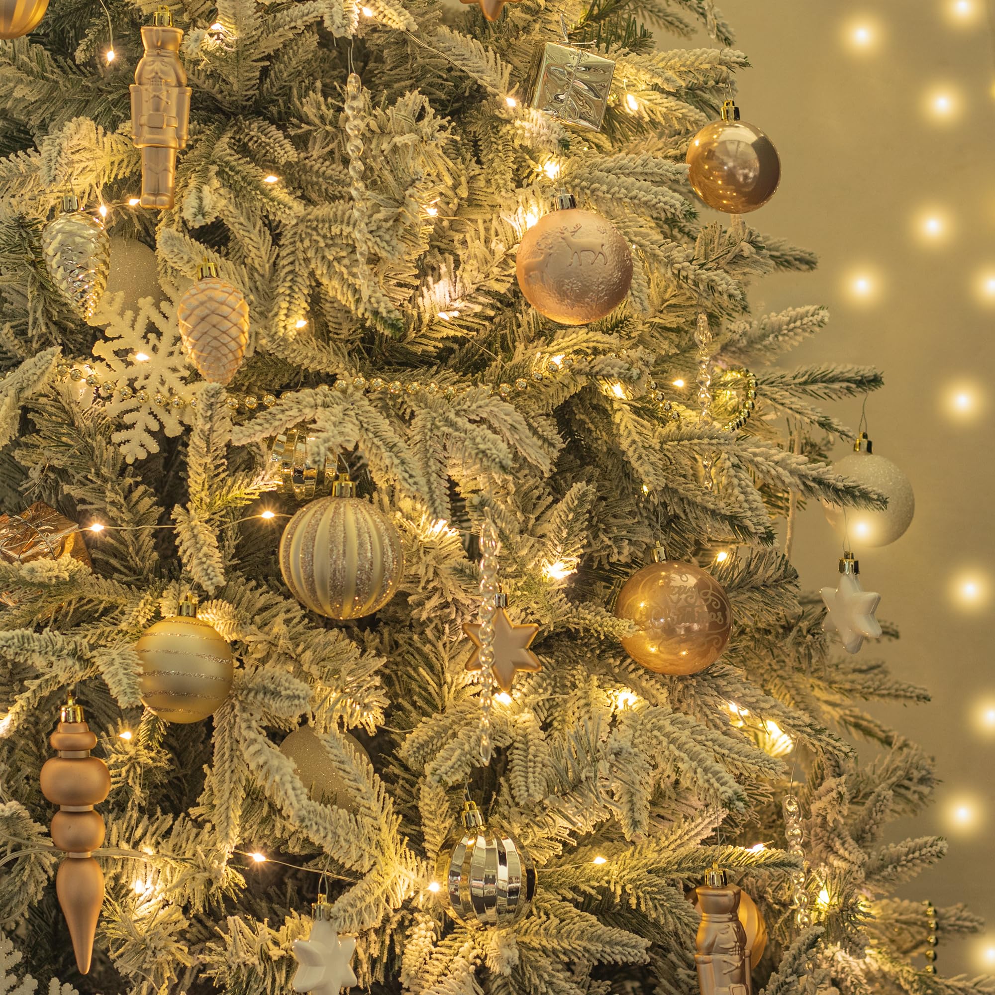 Amazon.co.jp: ITART クリスマスツリーオーナメント 115個 詰め合わせ