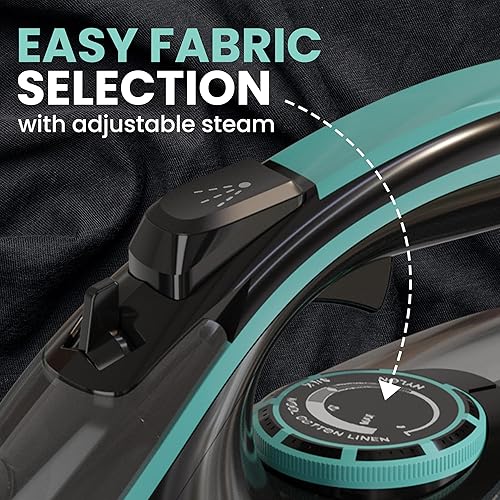 Miniatura 8 de Utopia Home Steam Iron for Clothes - Non-Stick Soleplate - 1800W Clothes Iron With Auto-Off Safety Feature - Adjustable Thermostat Control, Variable