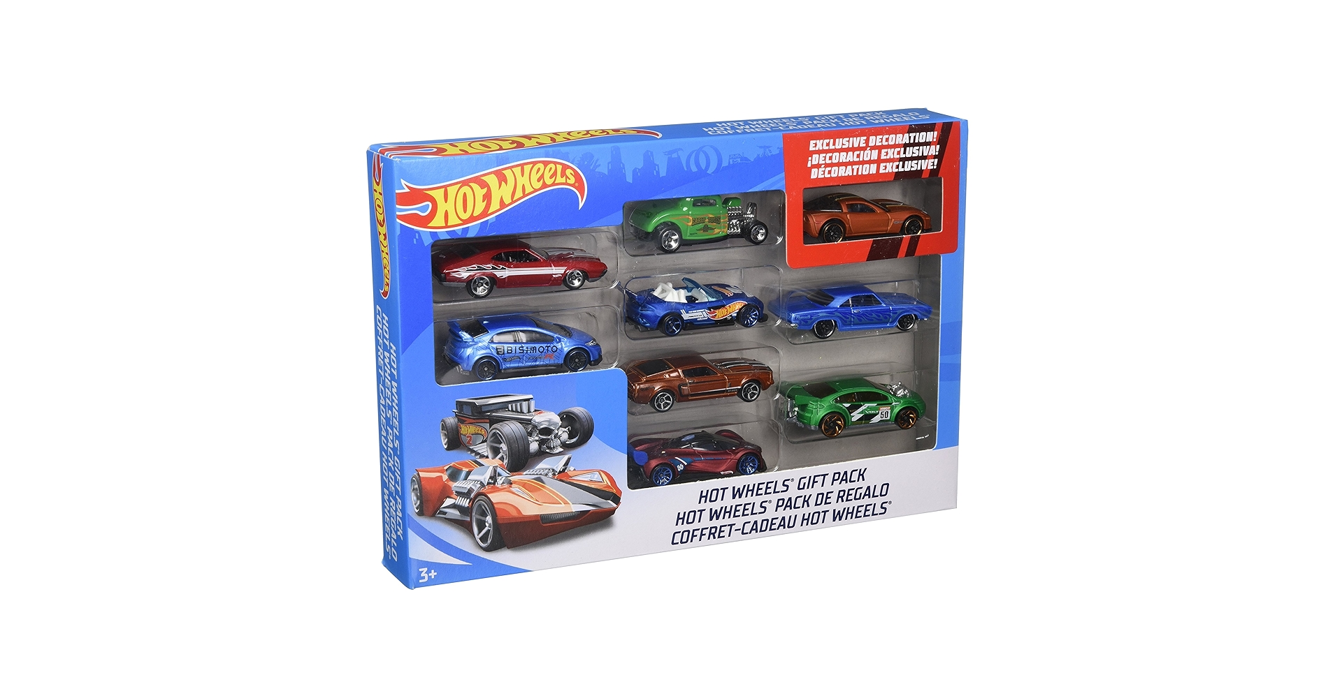 Amazon.com: Hot Wheels Exclusive Decoration Gift Pack, 9-Piece