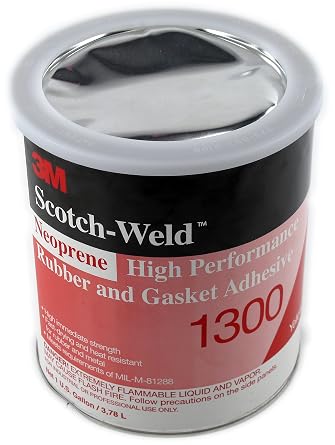 3M Neoprene High Performance Rubber and Gasket Adhesive 1300, Yellow