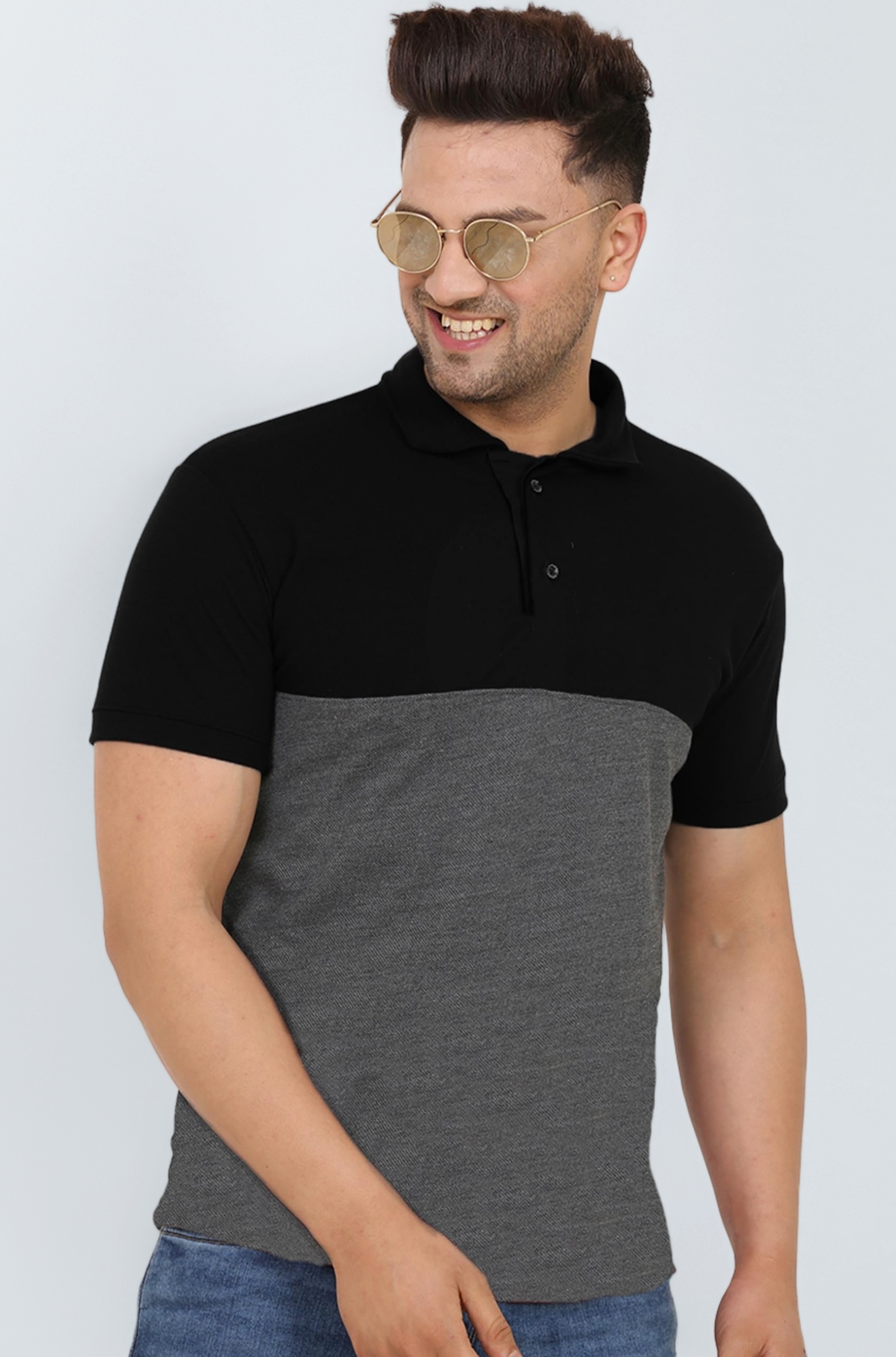 LEOTUDE Men's Matty Regular Fit Plain Polo T-Shirt