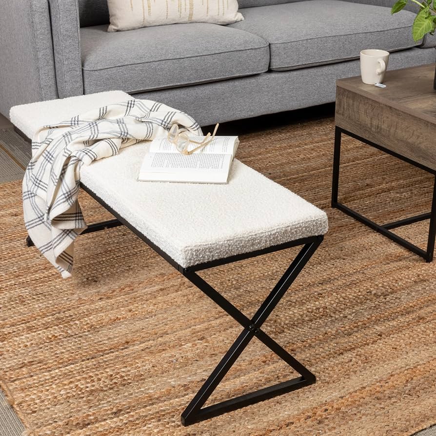 Amazon.com: Household Essentials Harper Metal Bench with