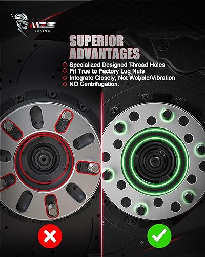 Miniatura 4 de MZS Espaciadores de rueda, 14 pulgadas de grosor 6 x 4.5  6 x 114.3 6 x 115 6 x 135 6 x 5.5  6 x 139.7 - Patrón de pernos M12 M14 12 pulgadas 716