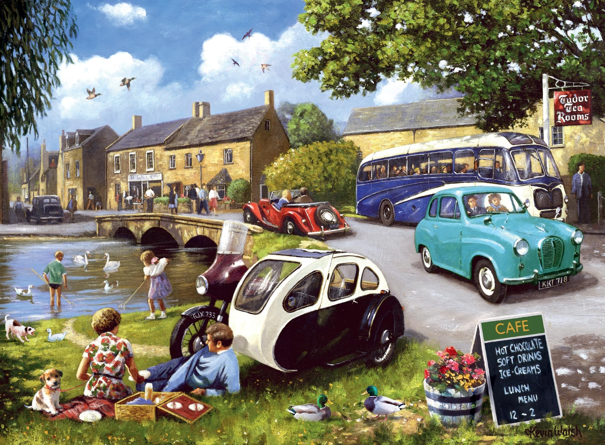 Ravensburger Happy Days Collection No.2 Days Out 4x 500 Piece Jigsaw Puzzle for Adults and Kids Age 10 Years and Up