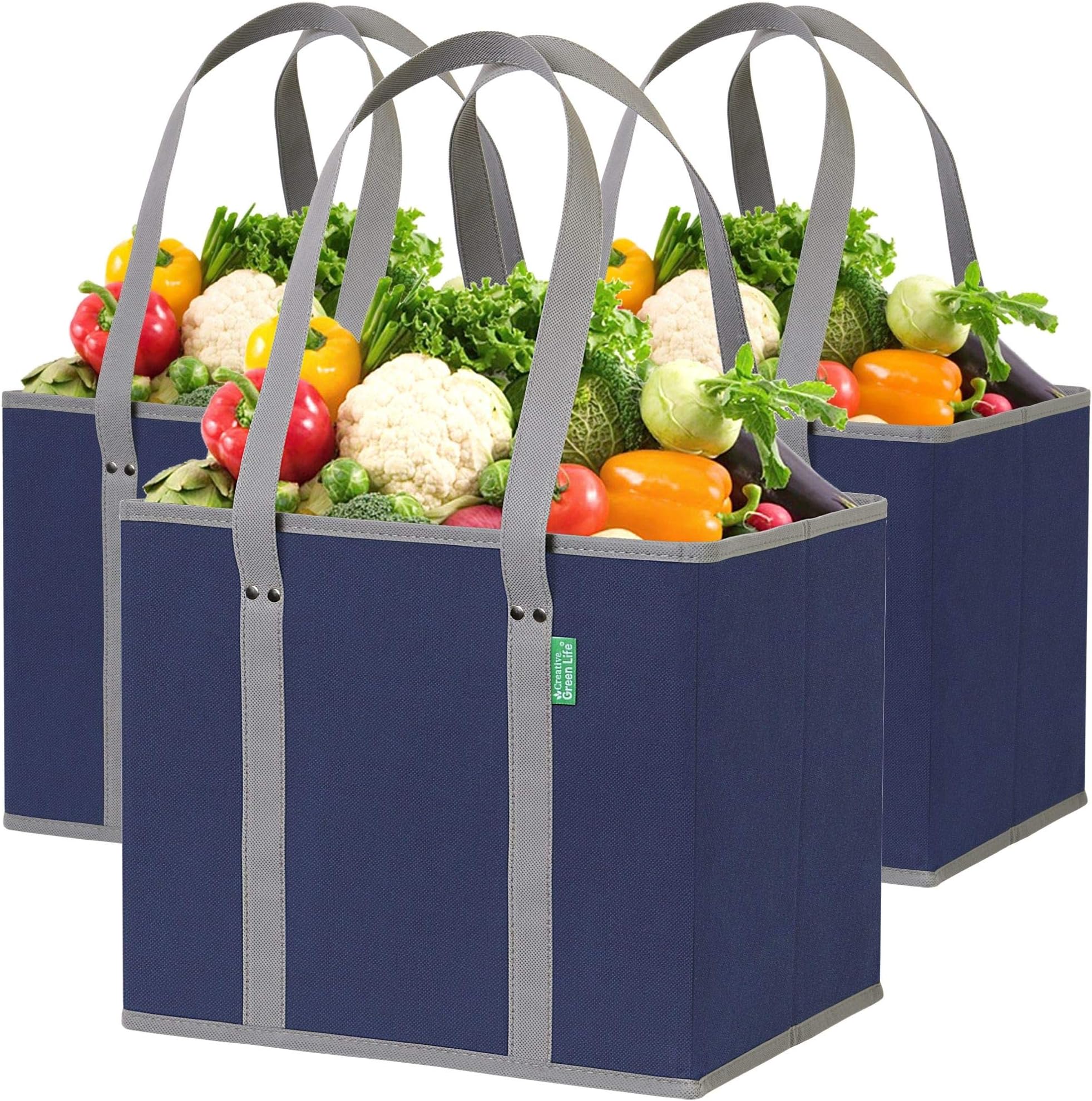yarlung 4 Pack Reusable Grocery Bags, Collapsible Large — free download