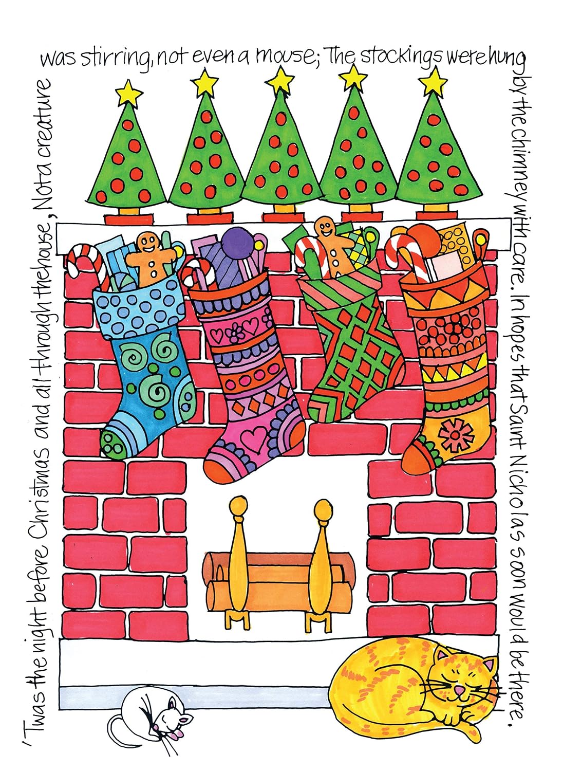 Creative Haven Merry Christmas Designs Coloring Book (Adult Coloring Books: Christmas) image 4