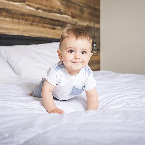 Miniatura 4 de ienjoy Home Becky Cameron Plush Matress Pad, Queen, White (BC-MATTPAD-Queen)