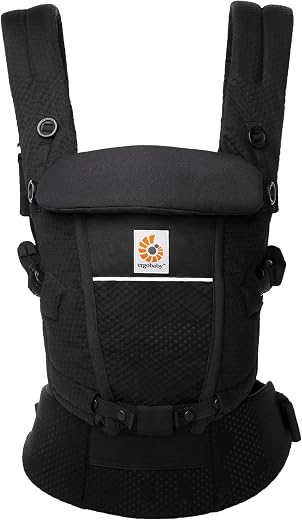 🚫 [CADUCADO] 🔥 Ergobaby Mochila Portabebé ergonómica Adapt Malla SoftFlex, para recién nacidos, 3 posiciones de transporte, Onyx Black (BCASFMONYX)