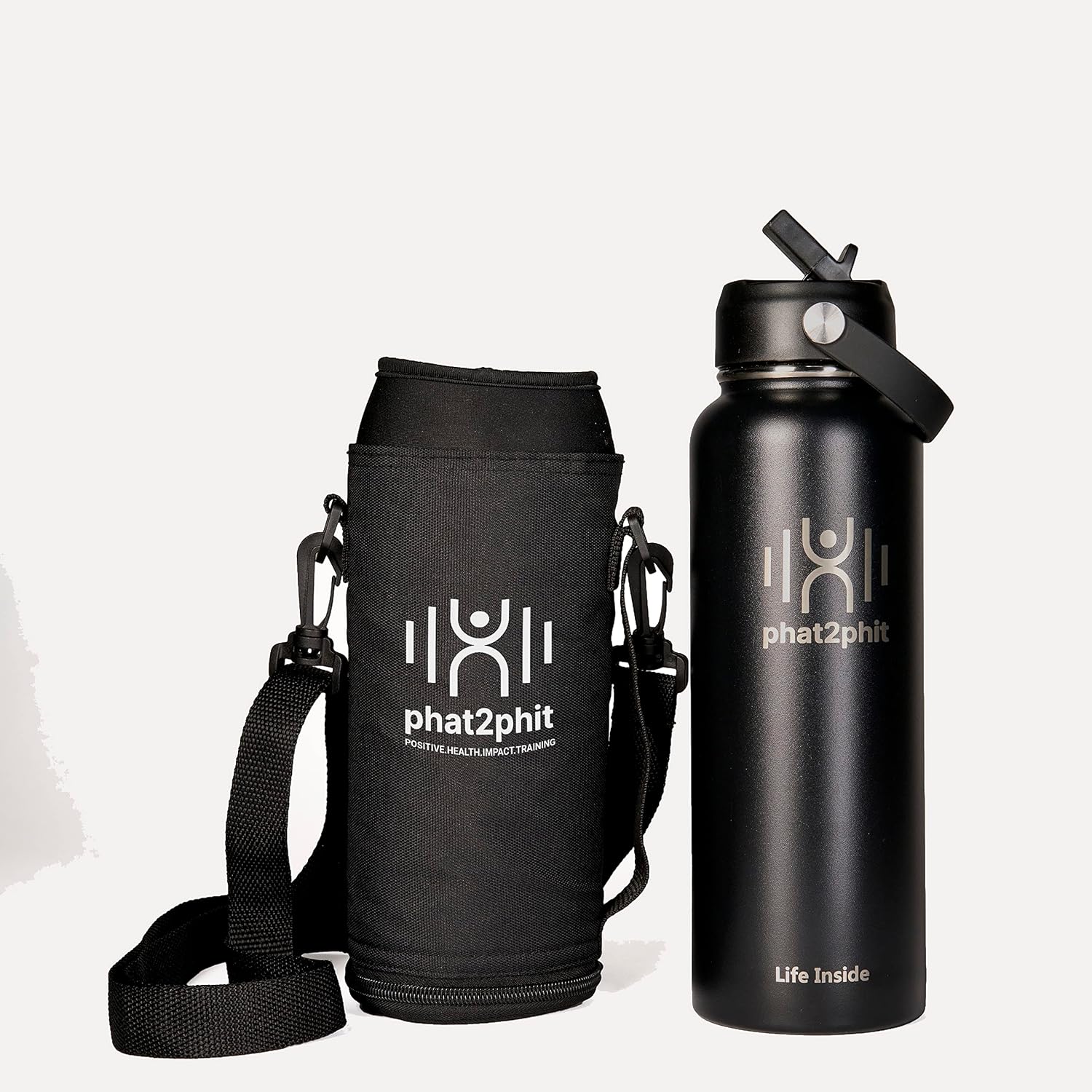 Phat2Phit 32 Oz Double Insulated Stainless Steel Sports Insulated Water Bottle