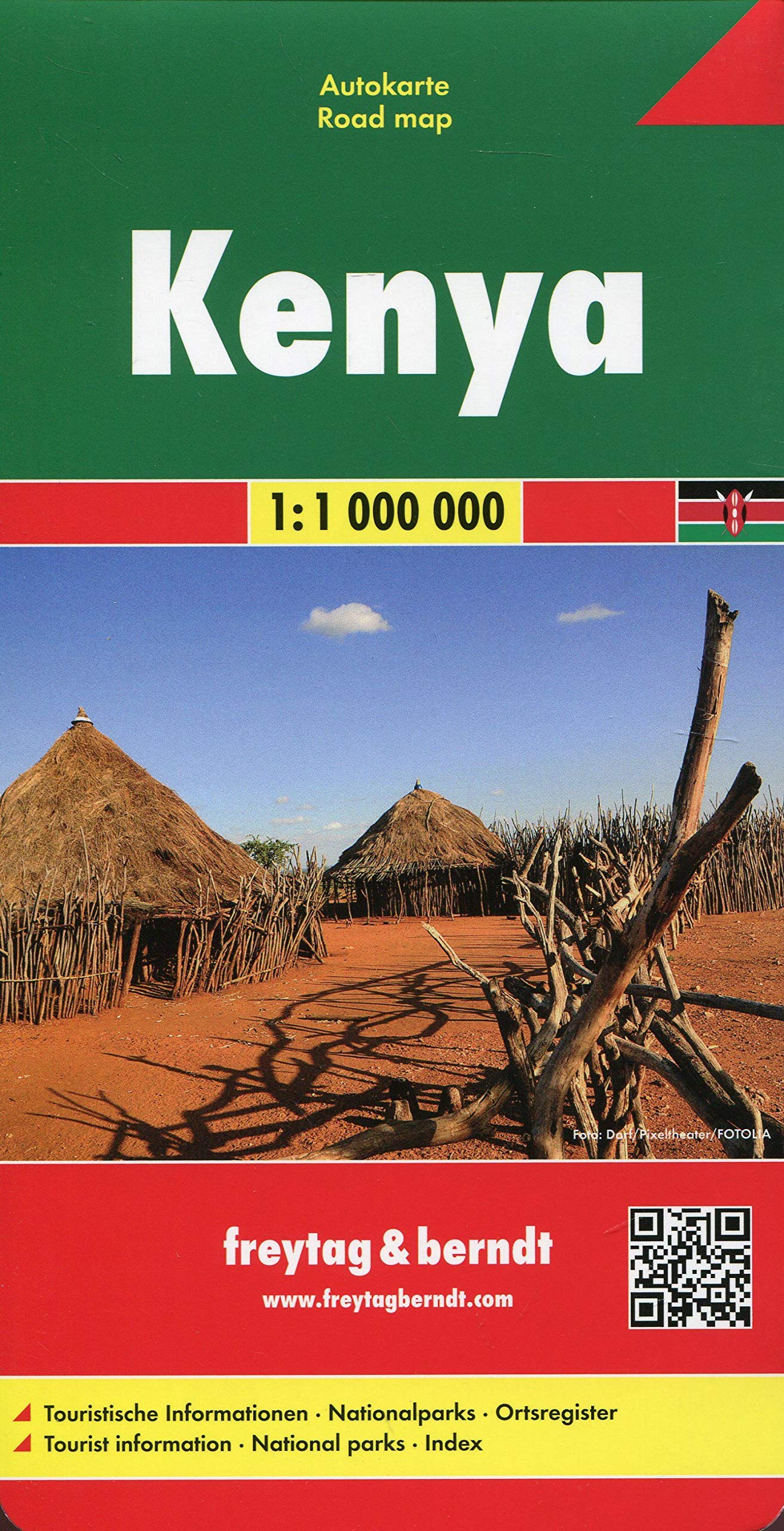 Kenya f&b (r): Wegenkaart 1:1 000 000