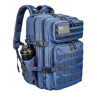 LHI Militärstil Taktischer Rucksack 45L mit MOLLE-System – Wasserdicht für Wandern, Survival, Camping & Outdoor - Amazon product rated Grade A