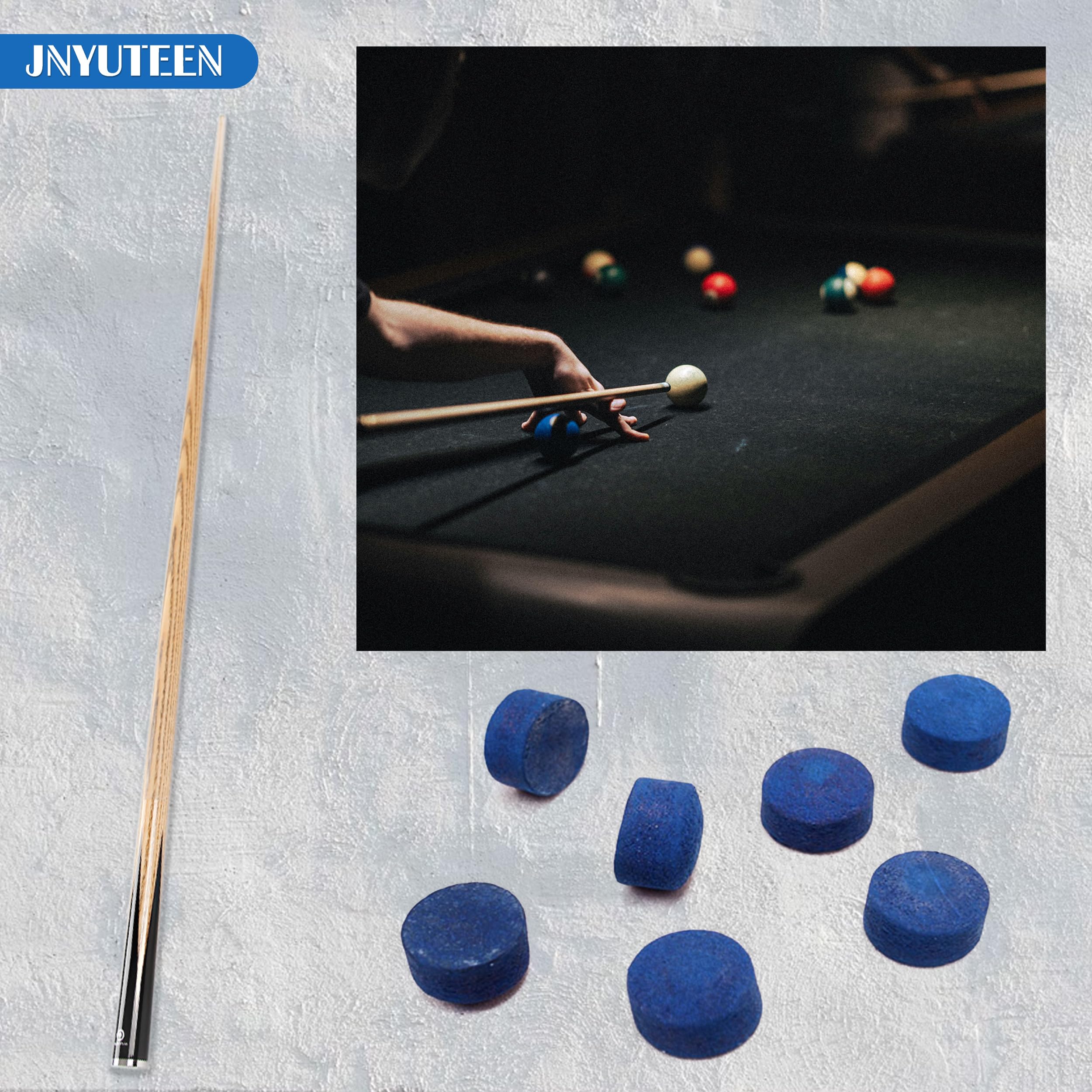 50 Piezas Puntas de Taco de Billar de 12 mm, Repuestos de Cuero Sintético para Tacos y Accesorios de Billar, Puntas para Pool y Snooker de 12 mm para Repuesto