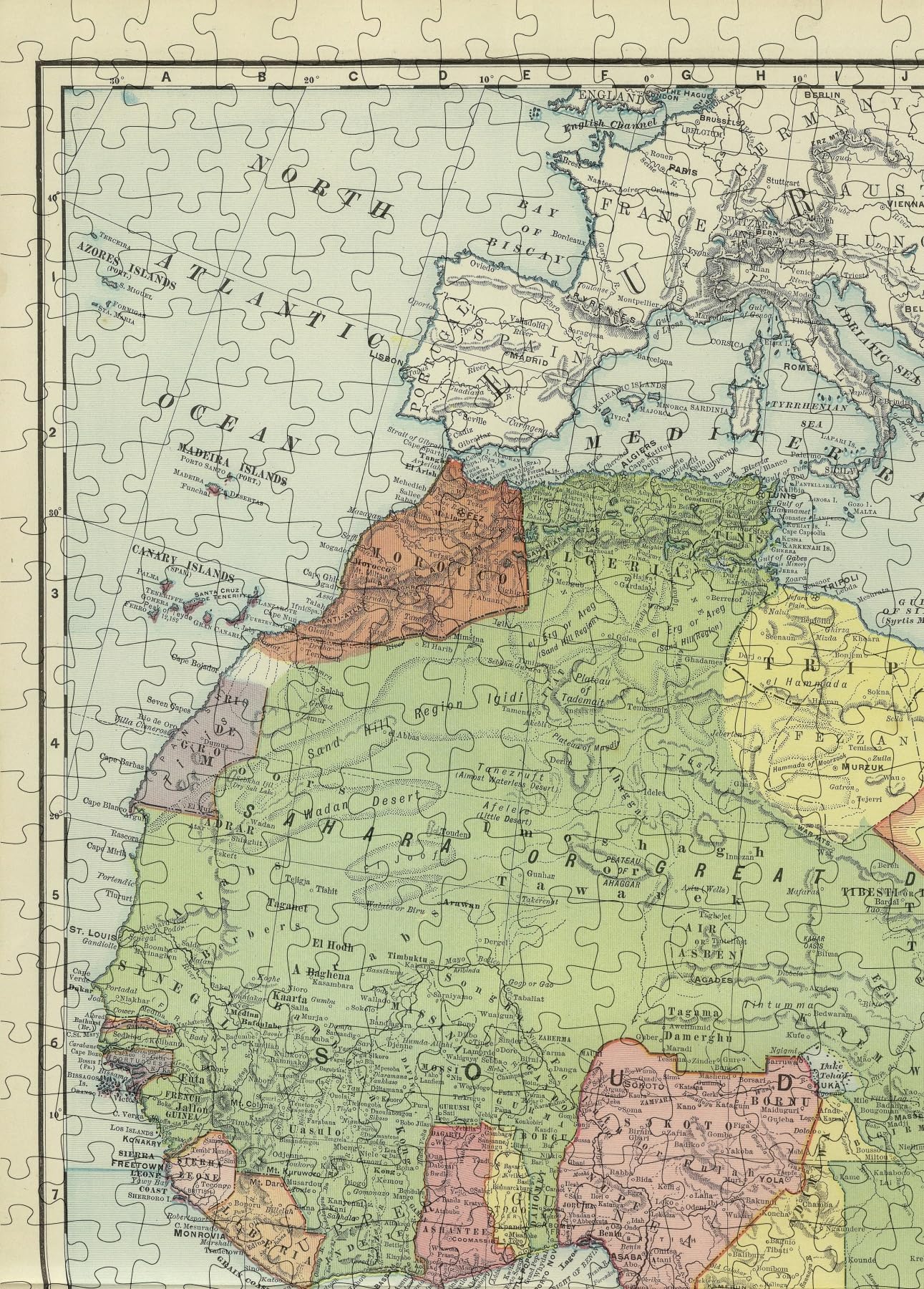 Amazon | 1903 アフリカ地図|ランド・マクナリー&コズ ビジネス アトラス、アフリカ大陸 | 1000ピース 大人のジグソーパズル |  誕生日プレゼント | ジグソーパズル | おもちゃ