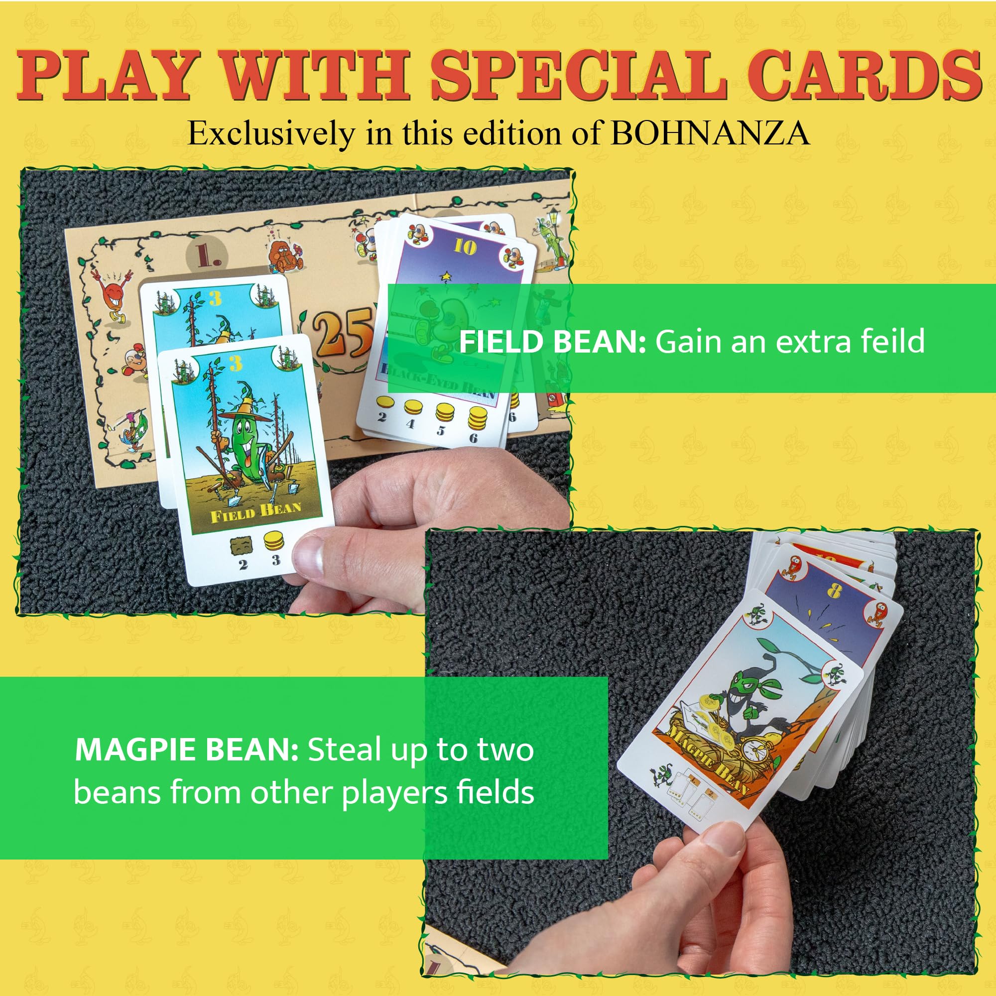 AMIGO Games Bohnanza 25th Anniversary Edition Classic Card Game - Plant & Harvest Your Beans in This Exciting Strategic Game That is Fun for The Whole Family - for Kids & Adults Ages 12 & Older - Image 4