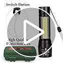 Care-4-LED-Rechargeable-Tactical-Flashlight-Zoomable-3-Modes-USB-Charging-Torch-Built-in-14500-Battery-with-USB-Cable-Storage-Box-Outdoor-Waterproof-Torch-Black-Rechargeable-Metal