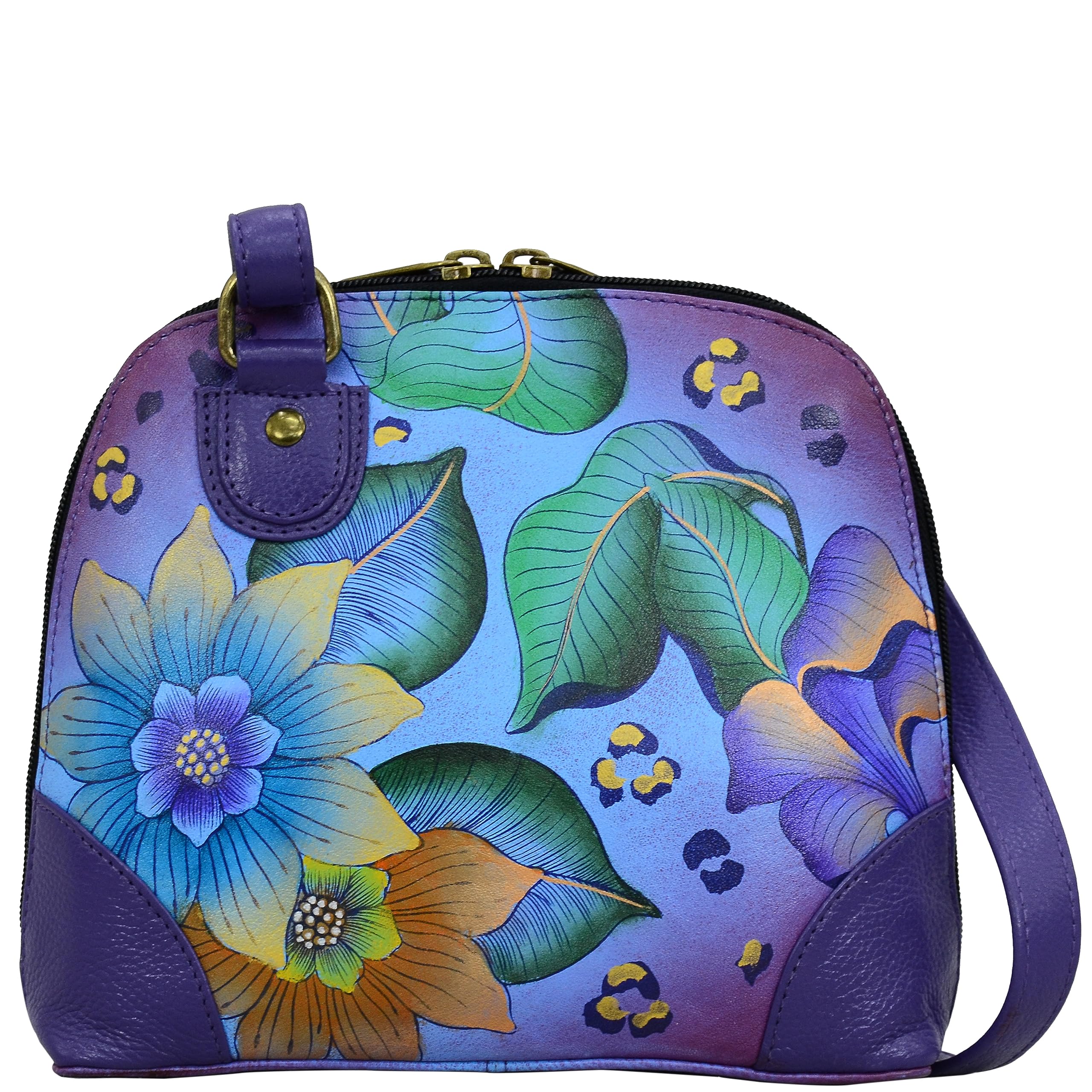 Anna by Anuschka Leather Small Multi Compartment Zip-Around Organizer