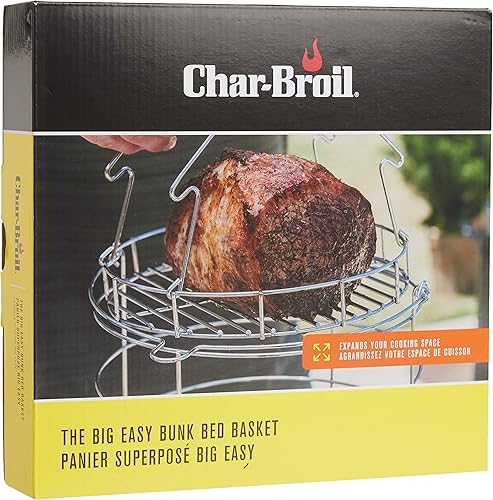Miniatura 3 de Char-Broil The Big Easy - Cesta para litera y bandeja grande de grasa fácil 2425514W12, color plateado, paquete de 5