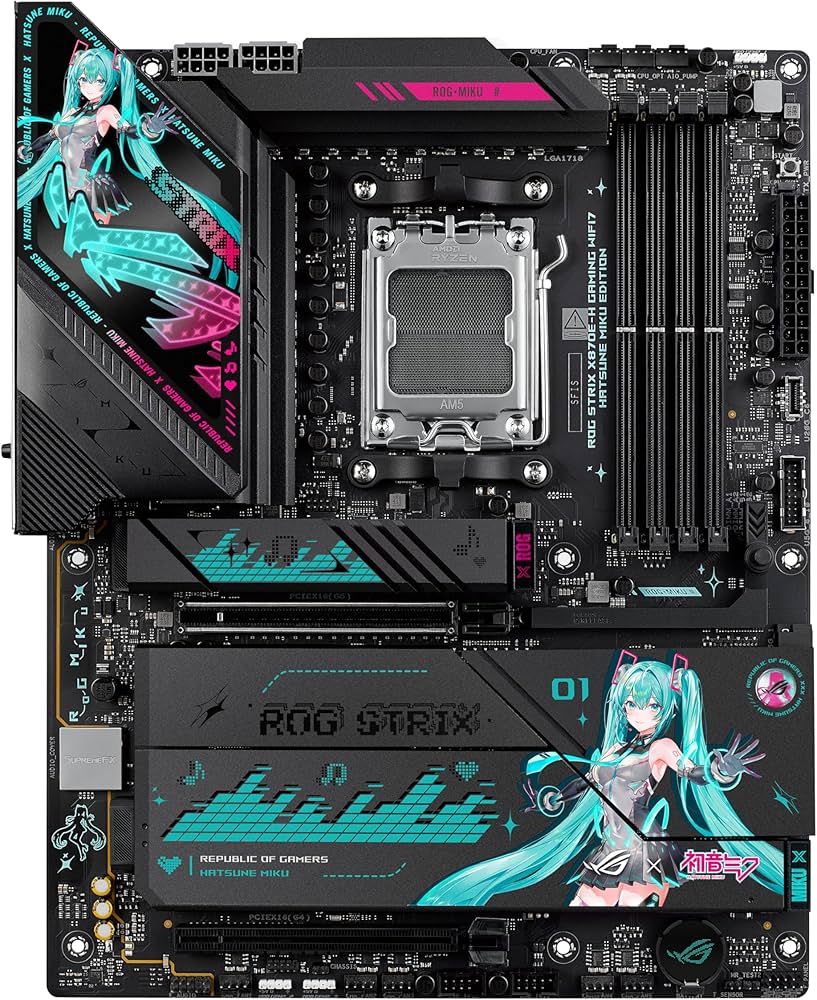 Amazon.com: ASUS ROG Strix X870E-H Gaming WIFI7 Hatsune Miku
