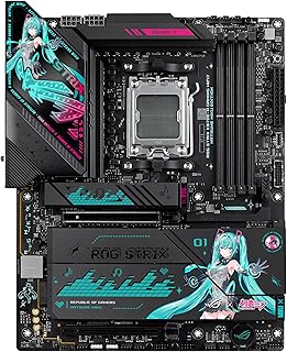 ASUS ROG Strix X870E-H Gaming WIFI7 初音ミク エディション AMD X870E ATX マザーボード 16+2+1パワーステージ Dynamic OCスイッチャー Core Flex DDR5 4X M.2 PCIe 5.0 デュアル USB4ポート USB 10Gbps Type-C