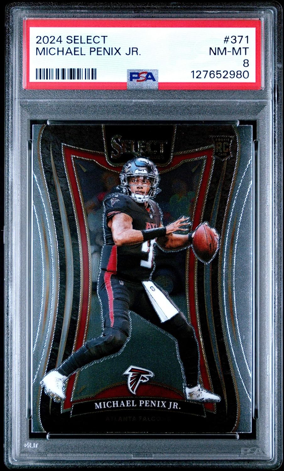 Graded 2024 Panini Select Michael Penix Jr. #371 Rookie RC Football Card PSA 8 Near Mint