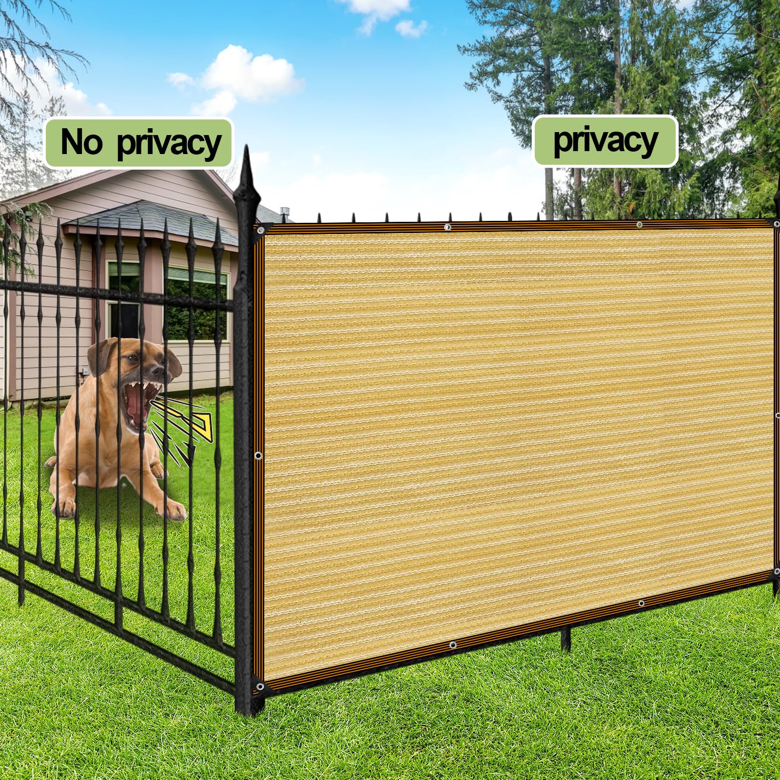 Rete ombreggiante da 1 x 3 m con fori, adatta per serre, gazebo, giardini, serre, polli, esterni, beige